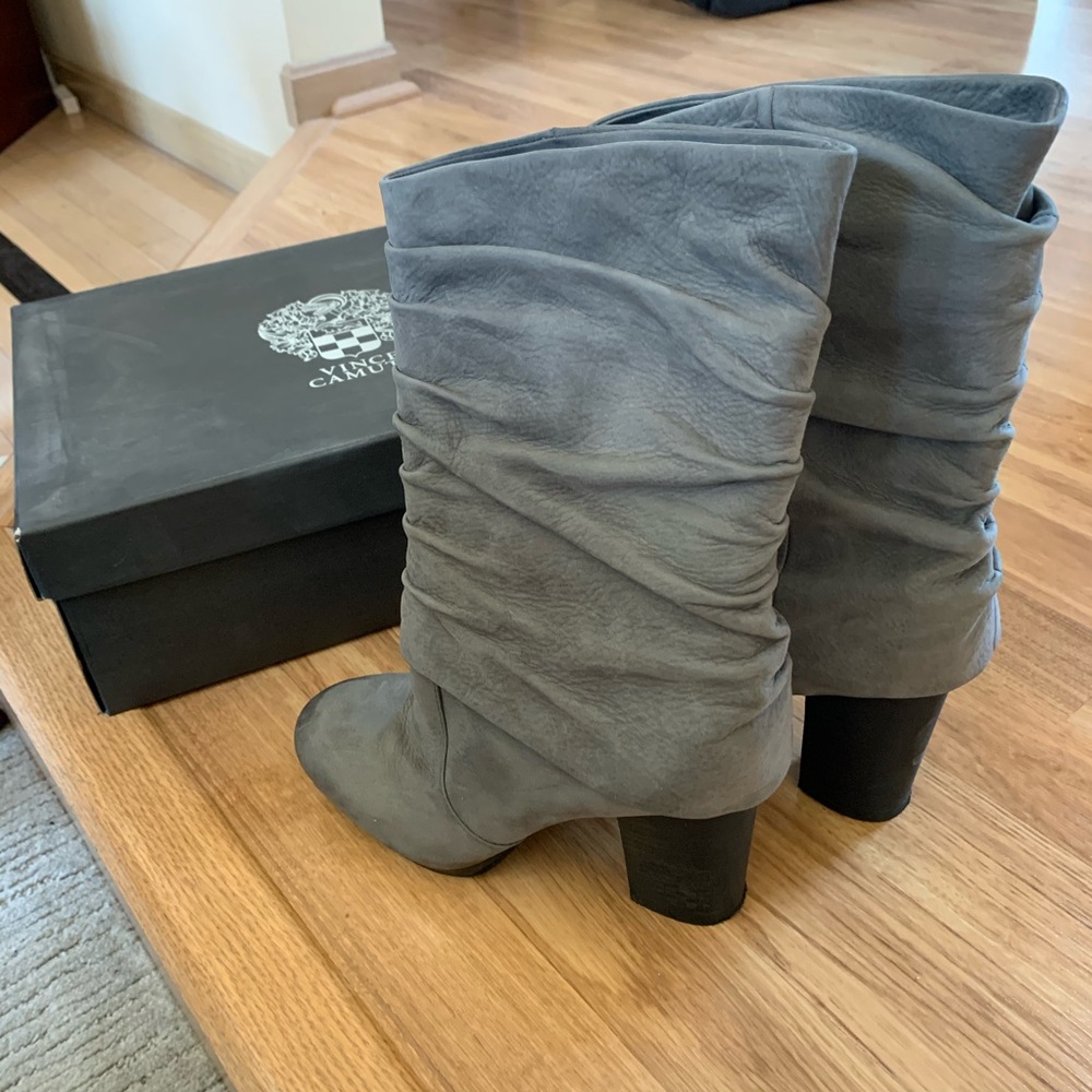 Vince Camuto Gray Suede Boots